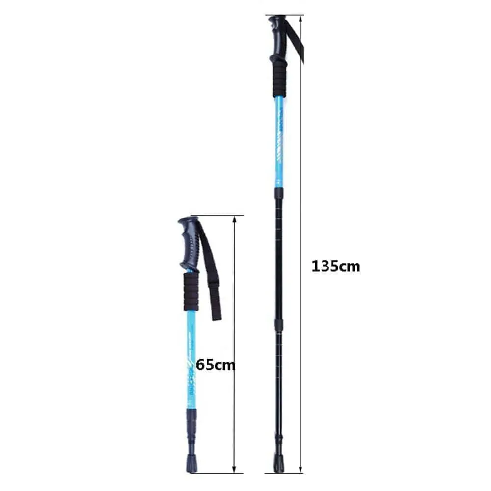 2Pcs Anti Shock Nordic Walking Sticks For Trekking & Hiking