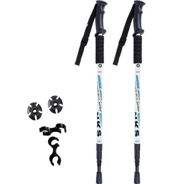 2Pcs Anti Shock Nordic Walking Sticks For Trekking & Hiking
