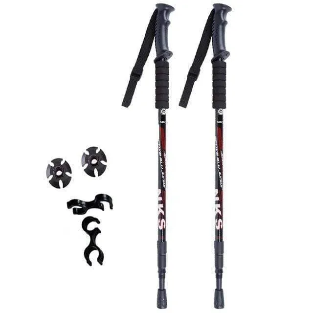 2Pcs Anti Shock Nordic Walking Sticks For Trekking & Hiking