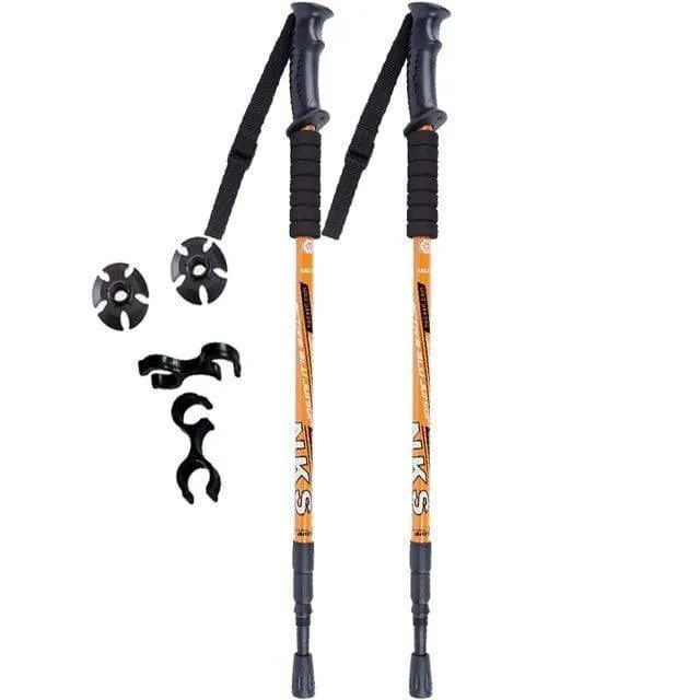 2Pcs Anti Shock Nordic Walking Sticks For Trekking & Hiking