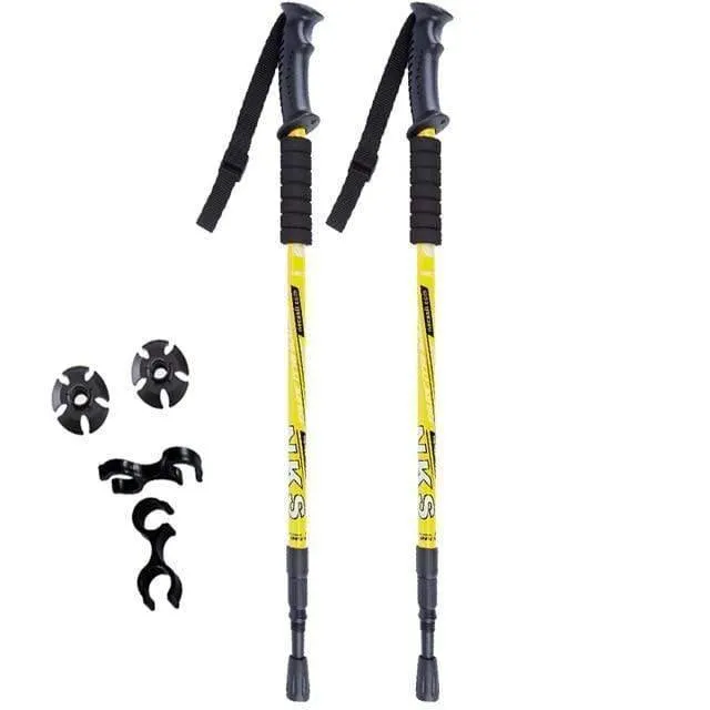 2Pcs Anti Shock Nordic Walking Sticks For Trekking & Hiking