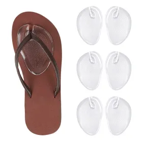 3 Pairs Non-Slip Silicone Gel Thong Sandal Toe Guards Protectors Self-Adhesive Anti-Skid Silicone Flip-Flops Toe Guards Cushions