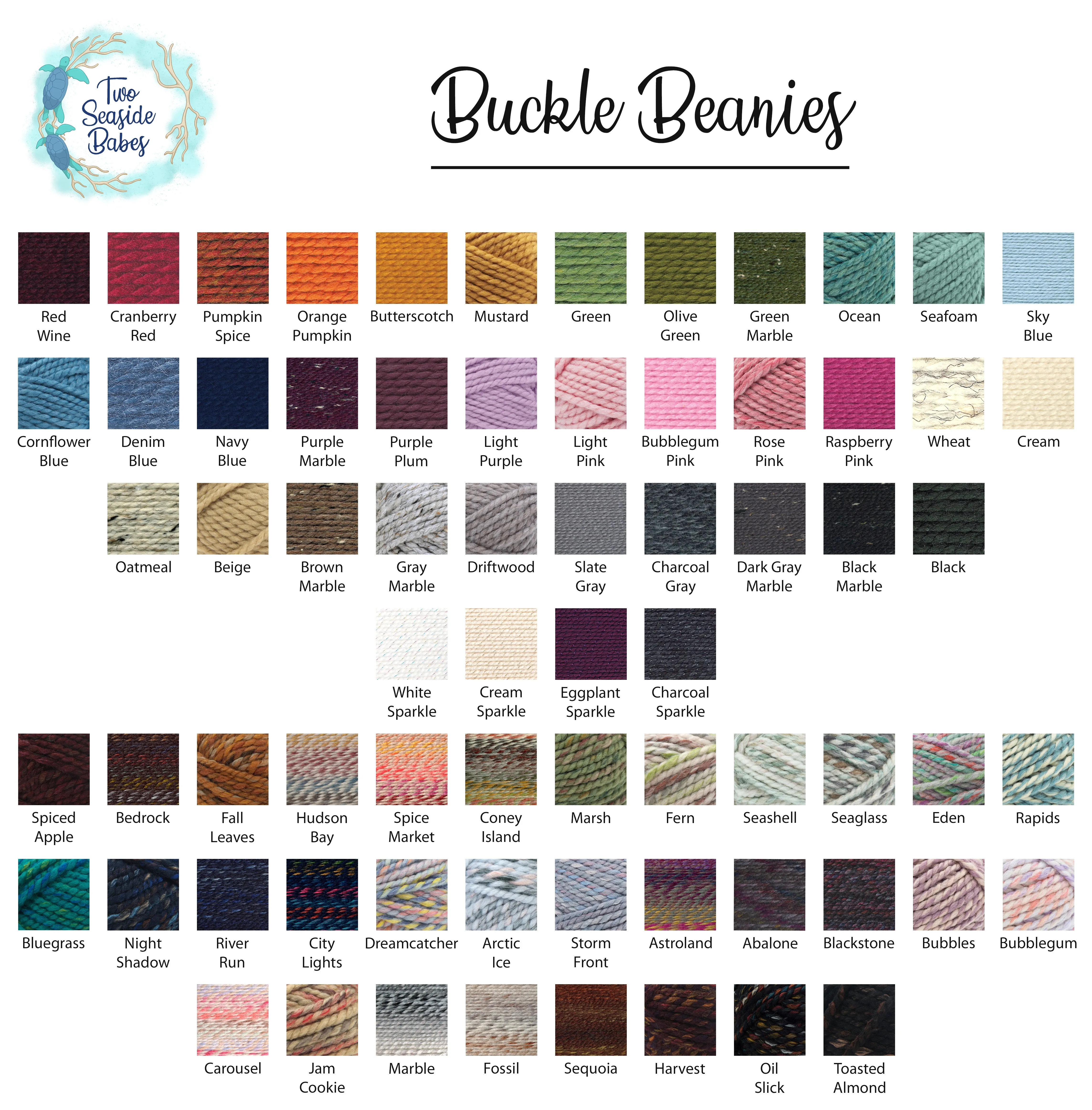 70 colors buckle beanie winter hat
