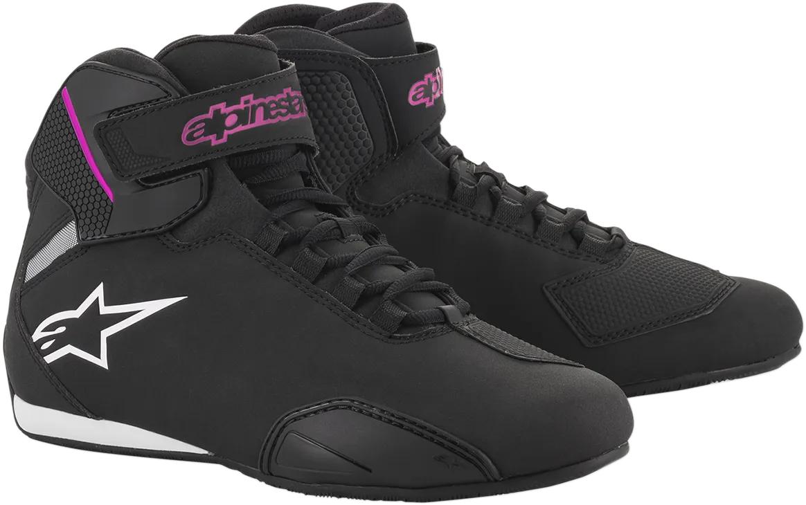 ALPINESTARS Women's Sektor Shoes - Black/Pink - US 7.5 251571910397.5