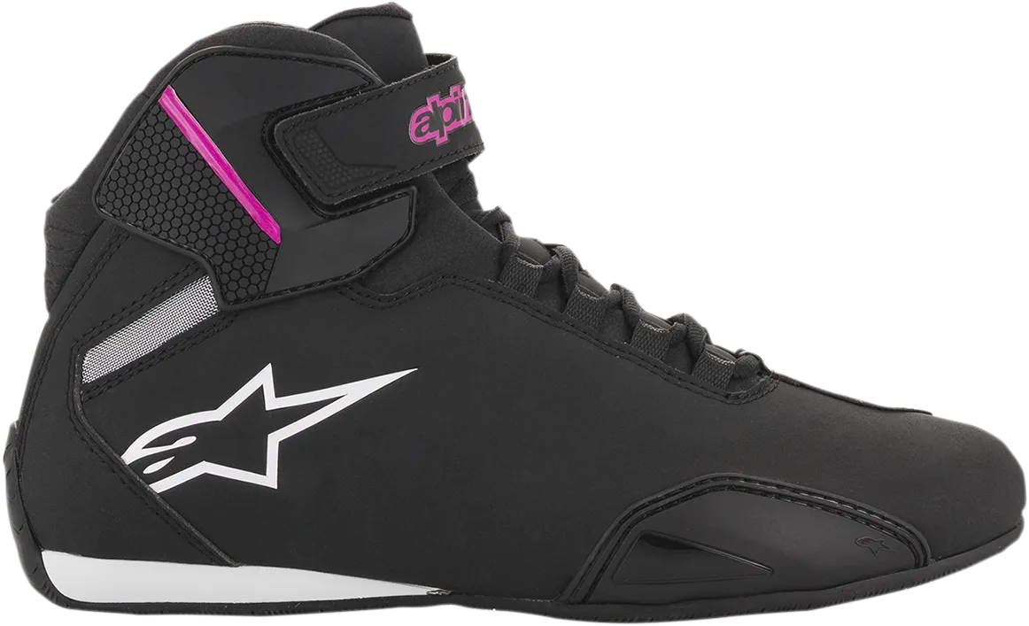 ALPINESTARS Women's Sektor Shoes - Black/Pink - US 7.5 251571910397.5