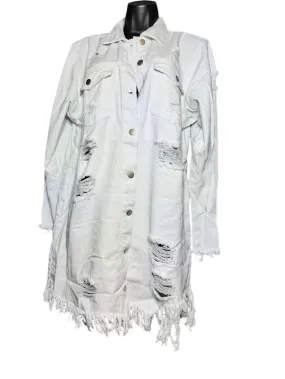 American Bazi - Women's Distressed Jean Jacket