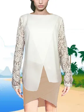 ASHORE WOMENS APART LACE BLOUSES
