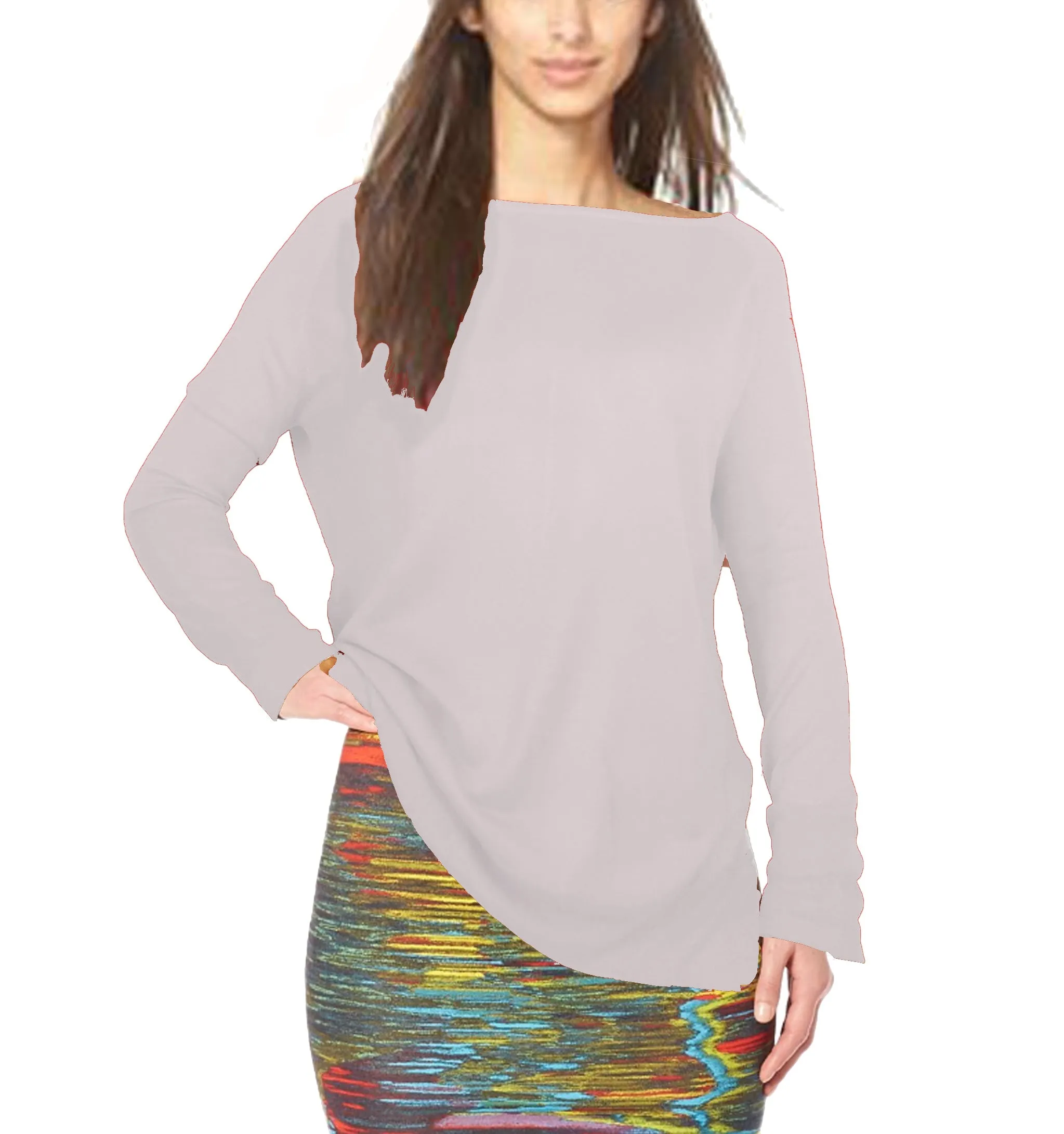 ASHORE WOMENS CLASSIC FINE LONG SWEATERS