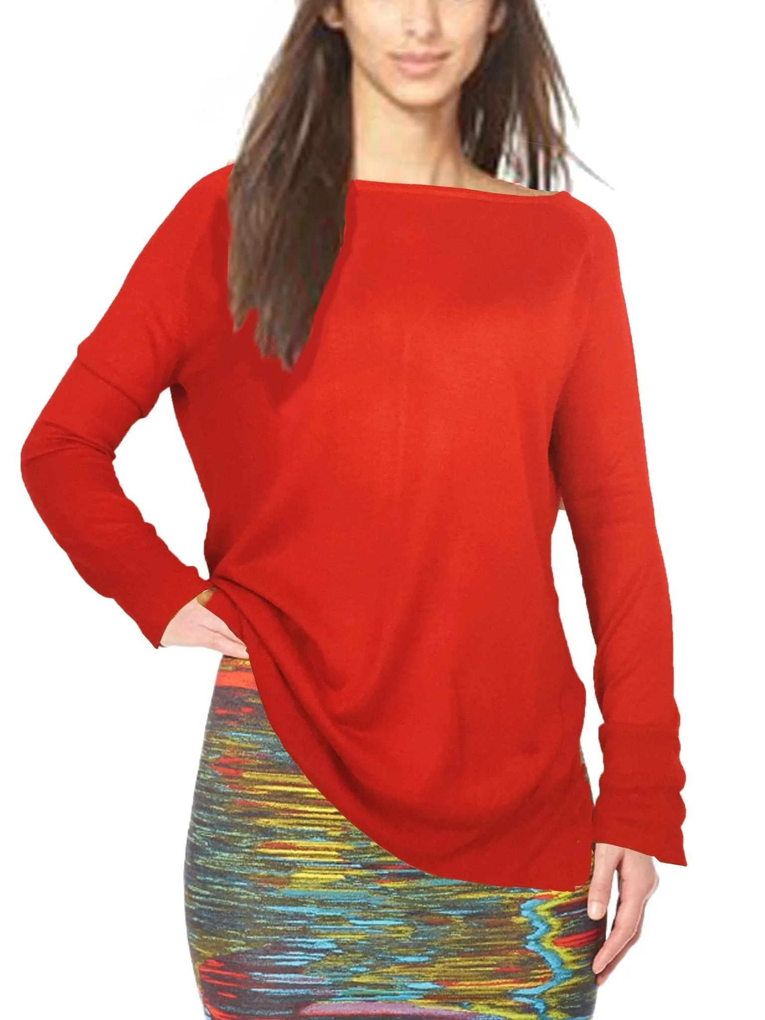 ASHORE WOMENS CLASSIC FINE LONG SWEATERS