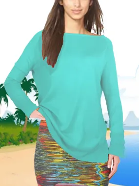 ASHORE WOMENS CLASSIC FINE LONG SWEATERS