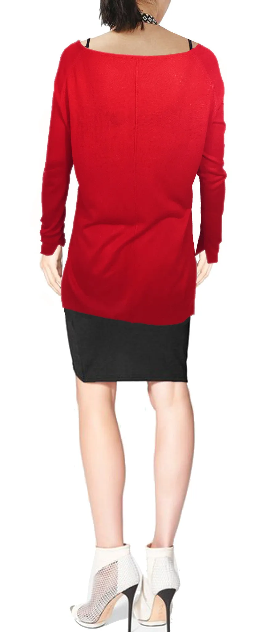 ASHORE WOMENS CLASSIC FINE LONG SWEATERS
