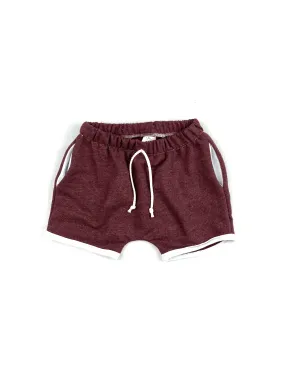 Berry Retro Pocket Shorts
