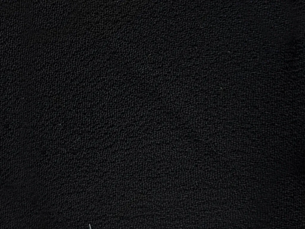 Black Plain 60 Grams Georgette Fabric