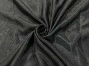 Black Plain Chinon Chiffon Fabric