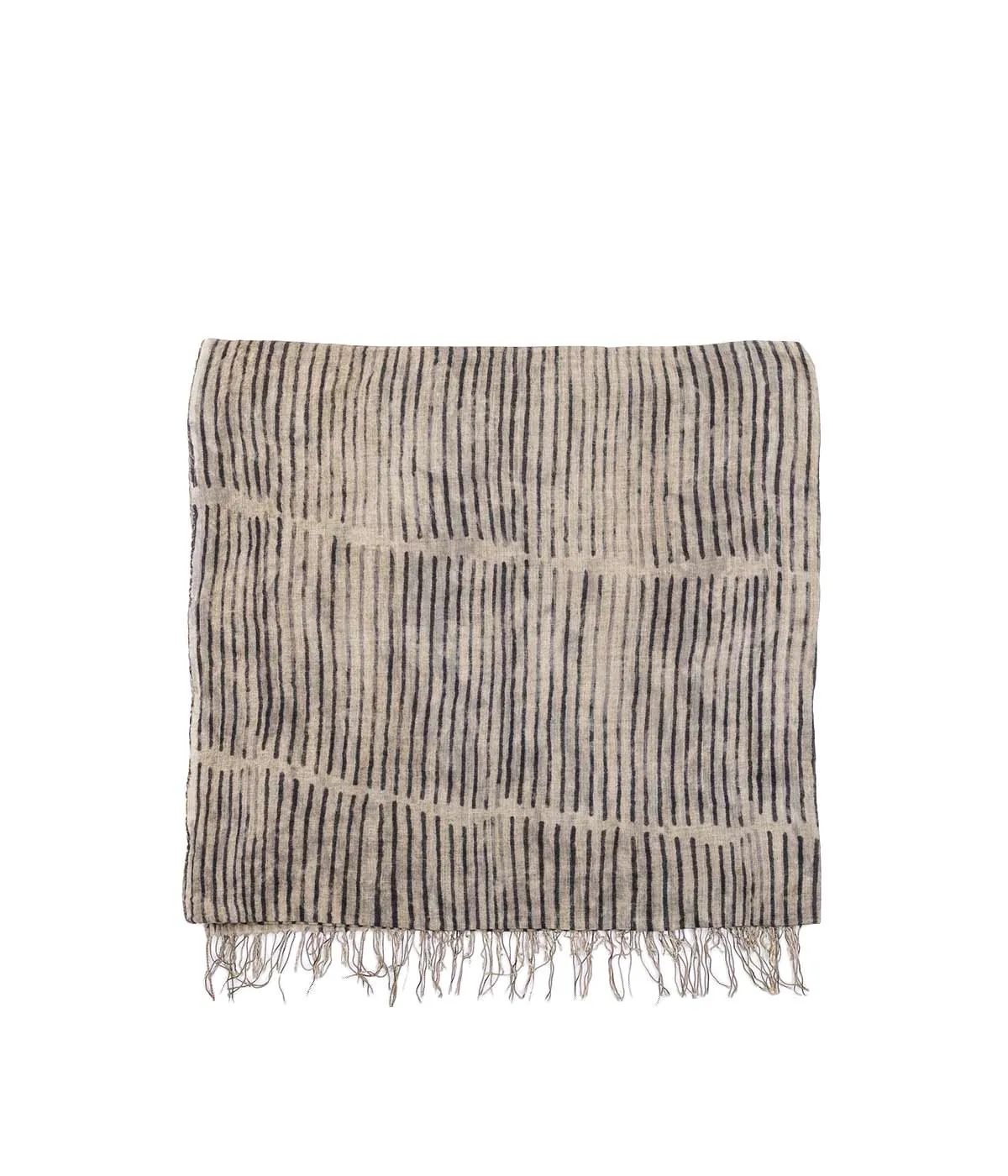 Brown Striped Scarf