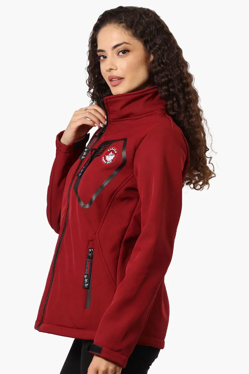 Canada Weather Gear Fleece Lined Zip Pocket Lightweight Jacket - Red