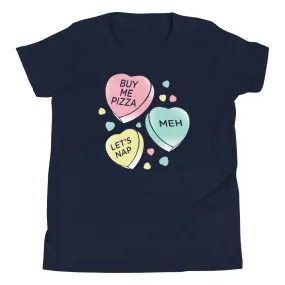 Candy Hearts Kid's Youth Tee