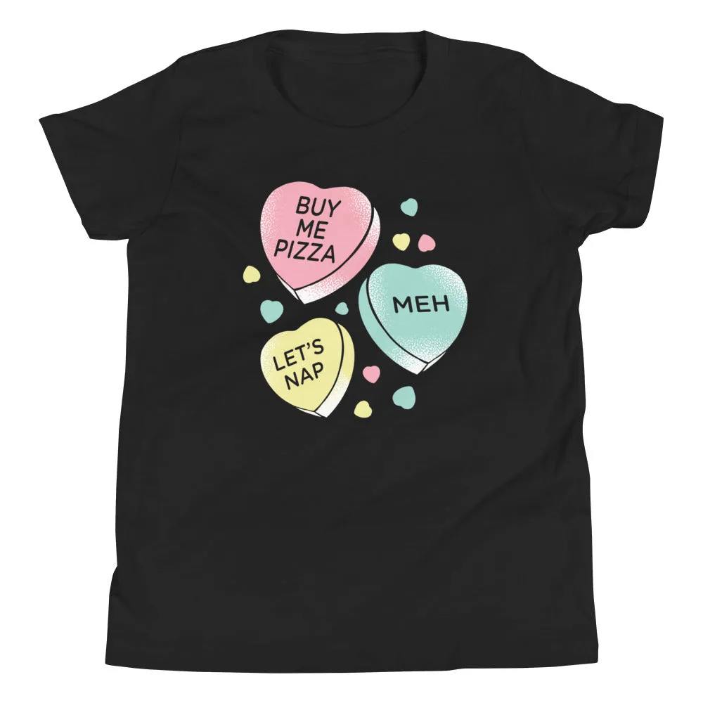 Candy Hearts Kid's Youth Tee