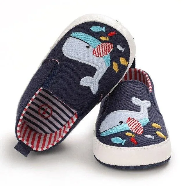 Canvas Breathable Anti-Slip Casual First Walker Shoes 0-18M