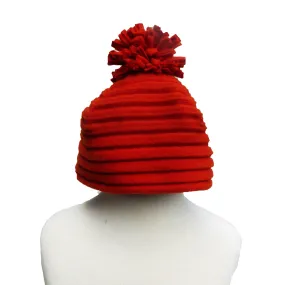 Children's Pom hat - Red
