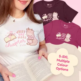 Cinnamon Kawaii Bookish T-Shirt | Cozy Reading Shirt for Book Lovers & Bibliophiles | Cute Aesthetic Reader Gift
