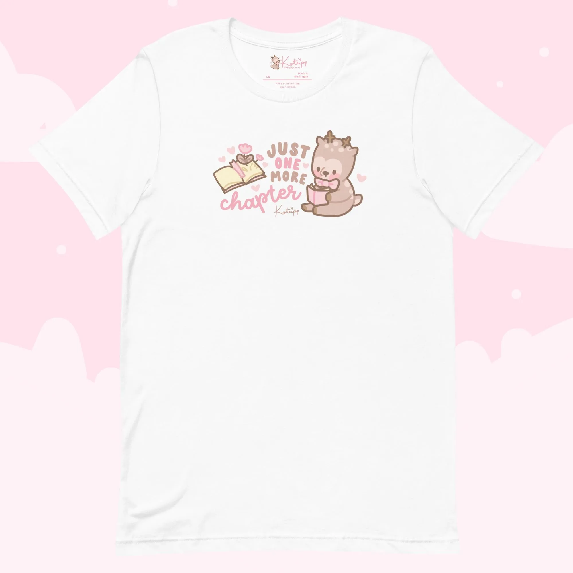 Cinnamon Kawaii Bookish T-Shirt | Cozy Reading Shirt for Book Lovers & Bibliophiles | Cute Aesthetic Reader Gift