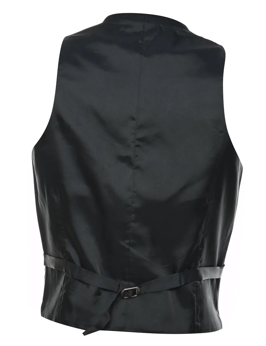 Classic Black Waistcoat - M