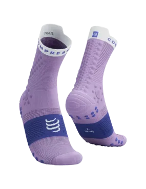 Compressport Unisex's Pro Racing Socks v4.0 Trail - Lupine/Dazz Blue