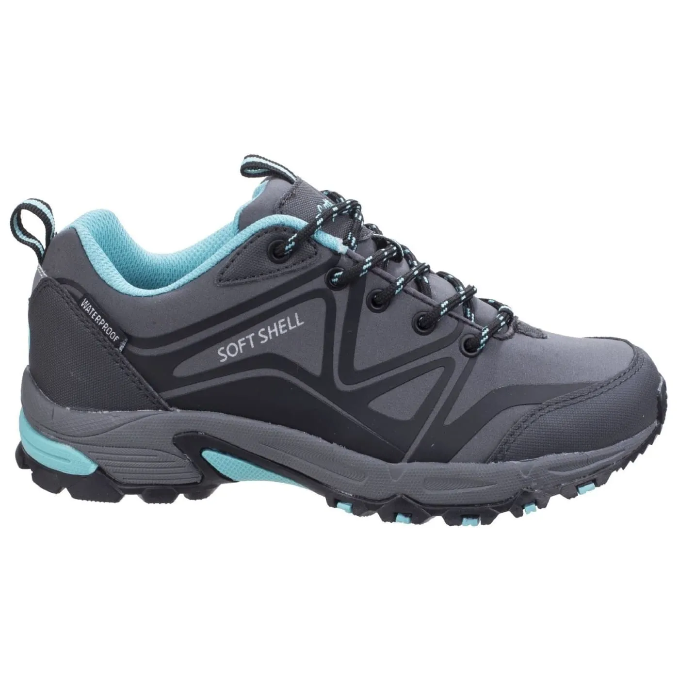 Cotswold Abbeydale Low Grey Ladies Softshell and PU Hikers