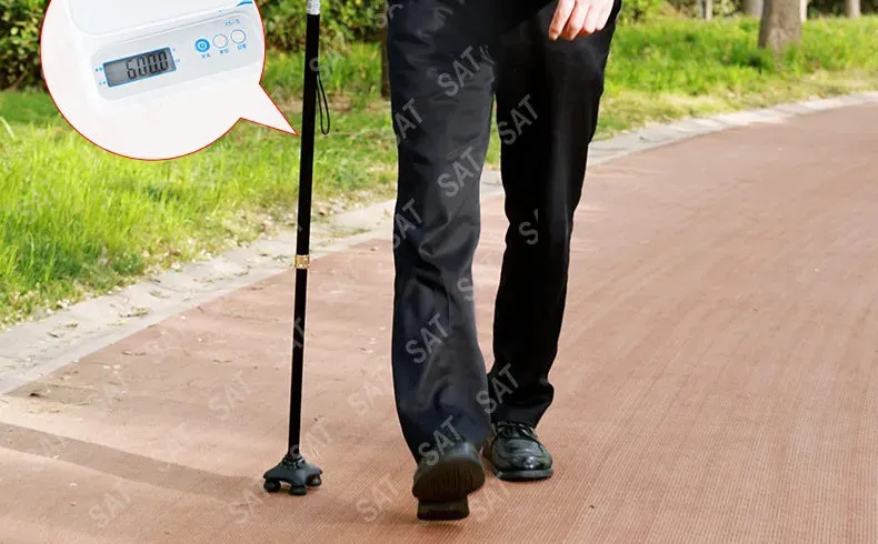 Crutches for elderly people with anti slip fractures, medical four legged walking aids, telescopic canes, elderly handrail