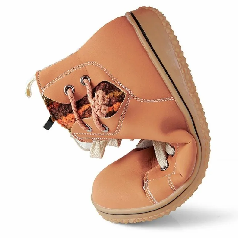 Cuzcare Women Ankle Boots Zipper Plush Orthopedic Shoes