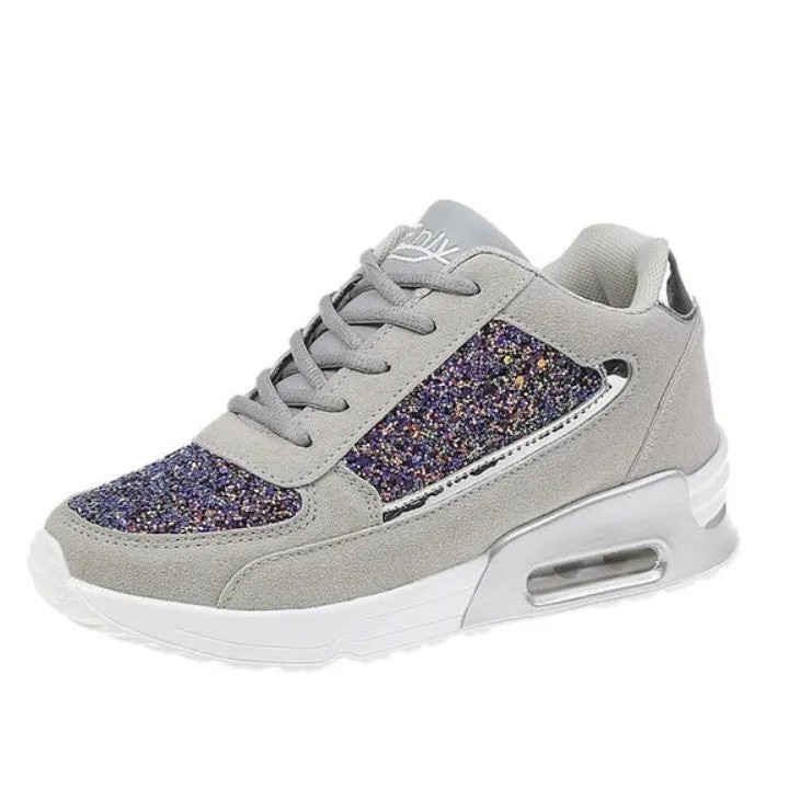 Cuzcare Women Orthopedic Bling Shoes Super Soft Sneakers