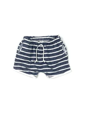 Denim Stripe Retro Pocket Shorts