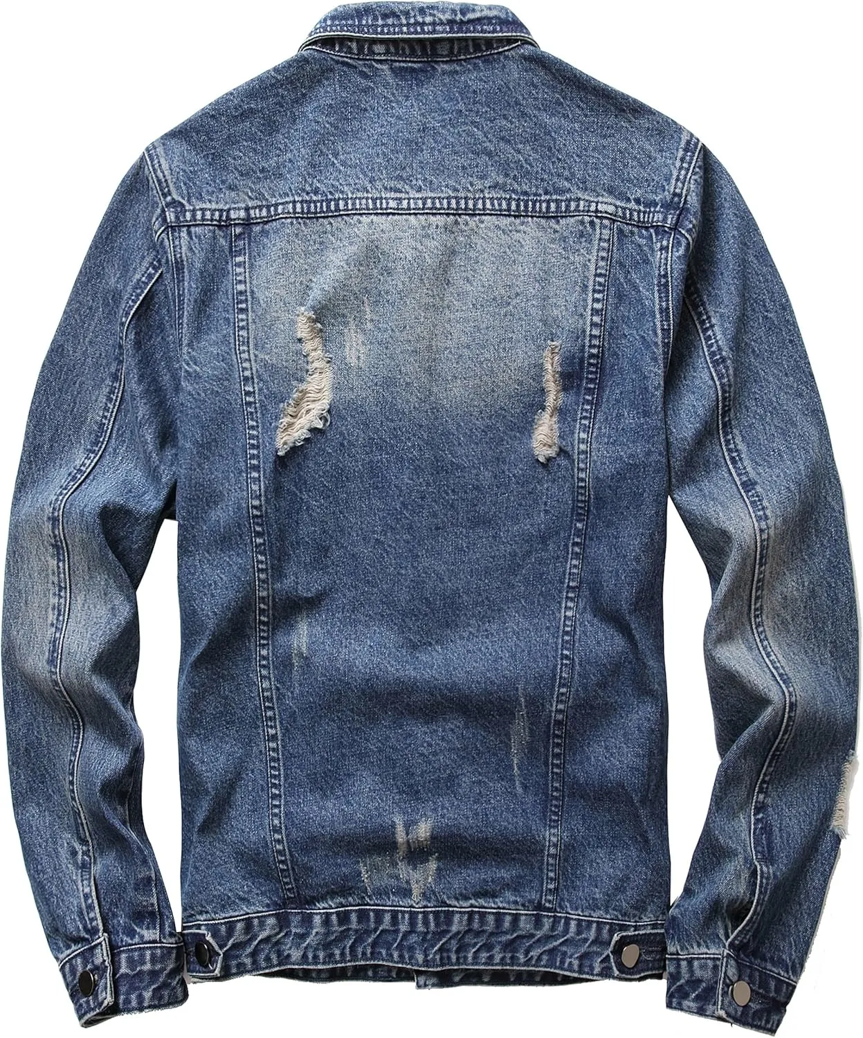 Distressed Slim Denim Jacket