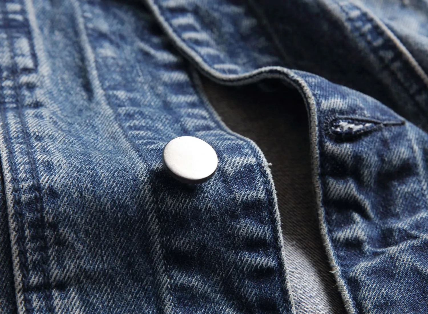 Distressed Slim Denim Jacket