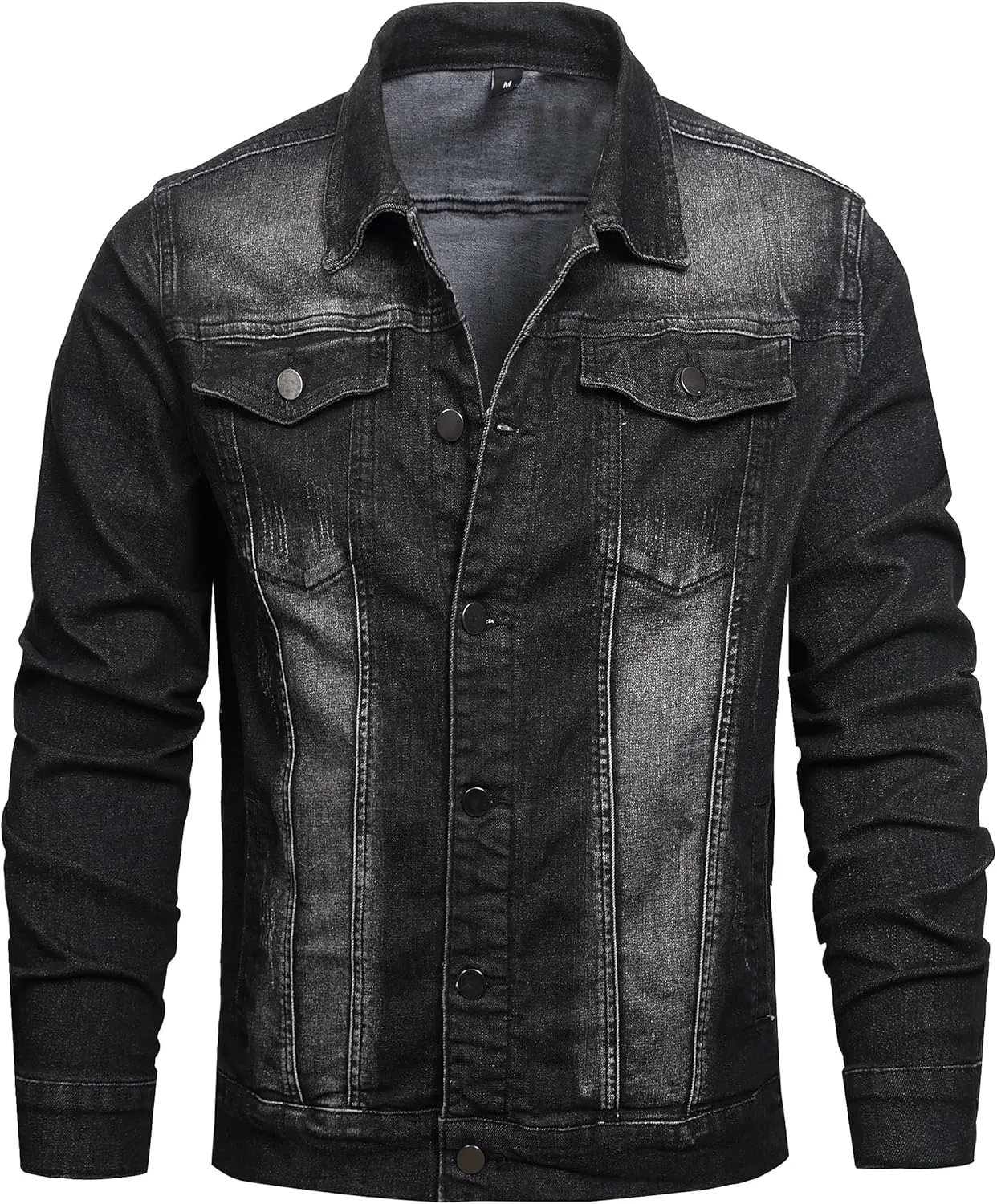 Distressed Slim Denim Jacket
