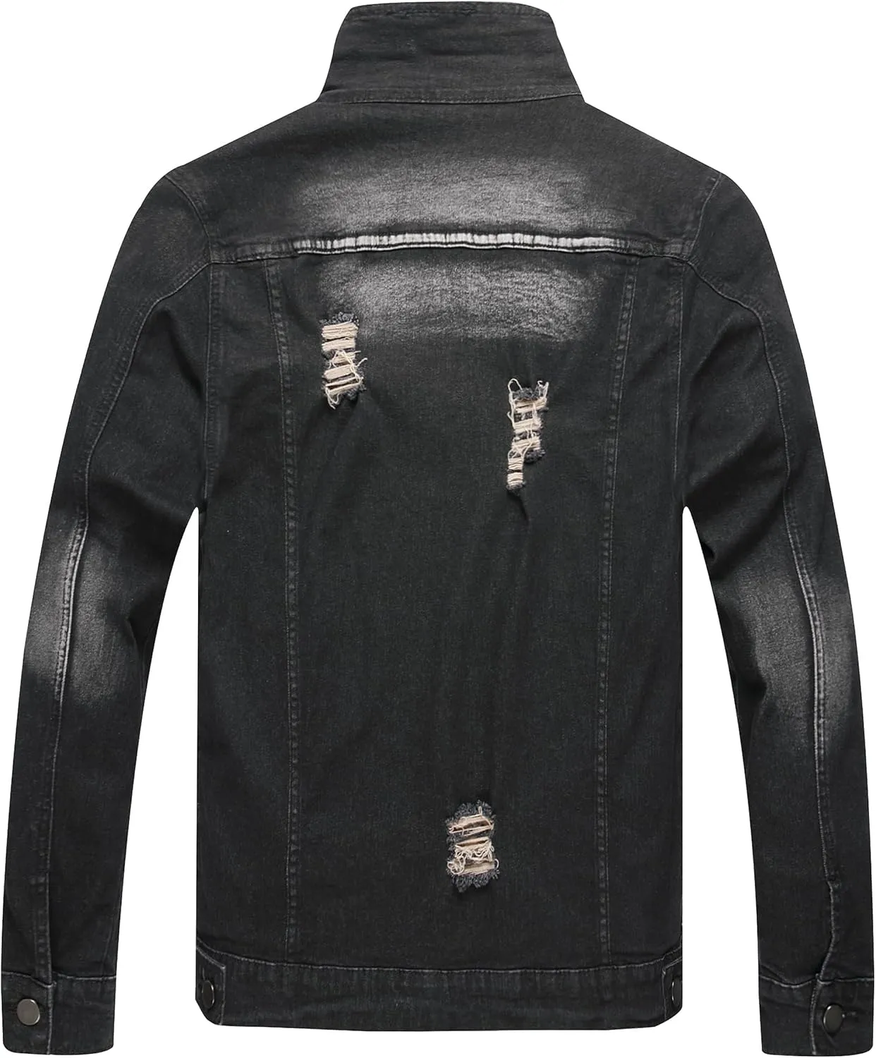 Distressed Slim Denim Jacket