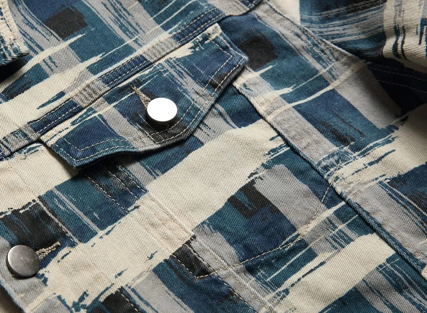 Distressed Slim Denim Jacket