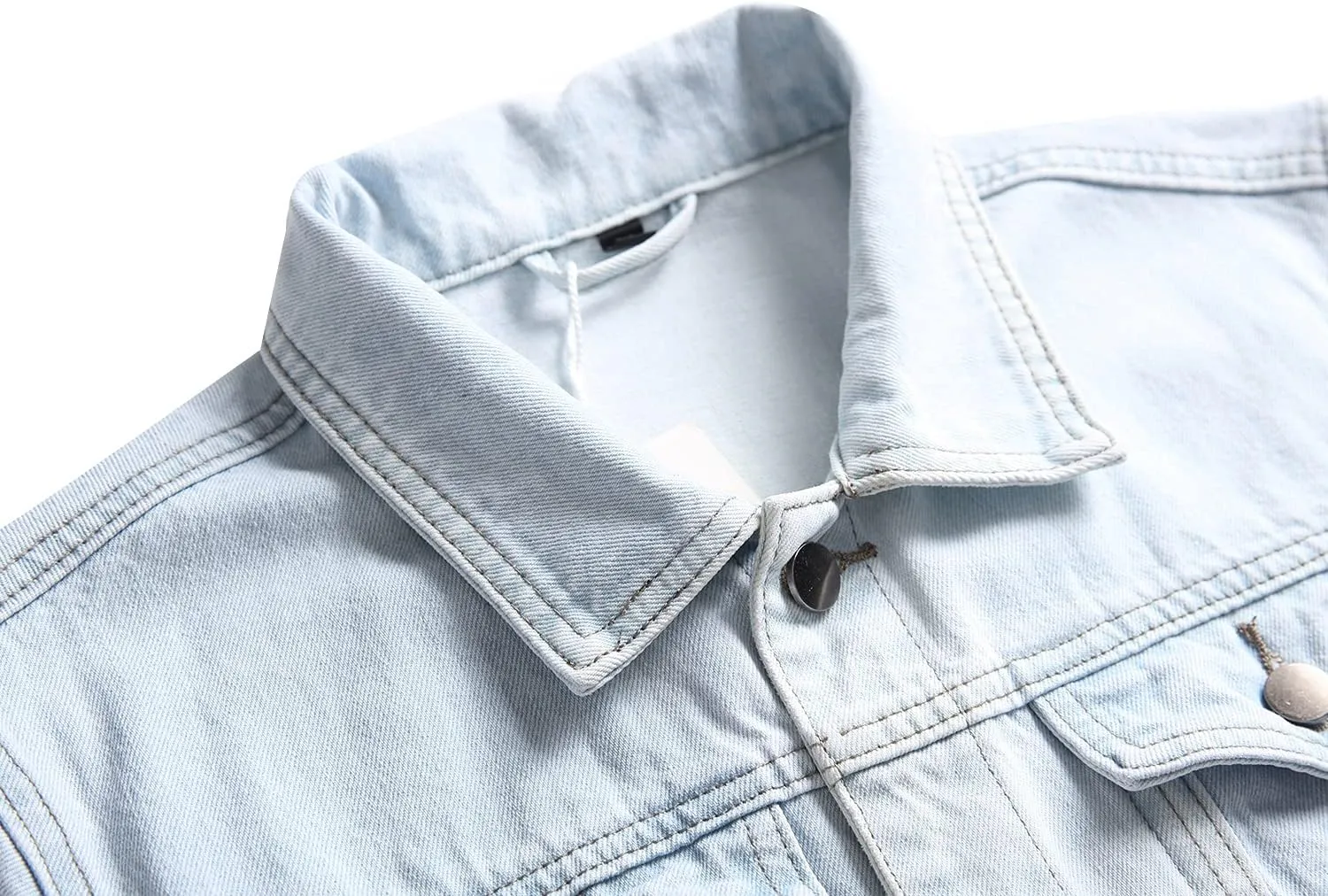 Distressed Slim Denim Jacket