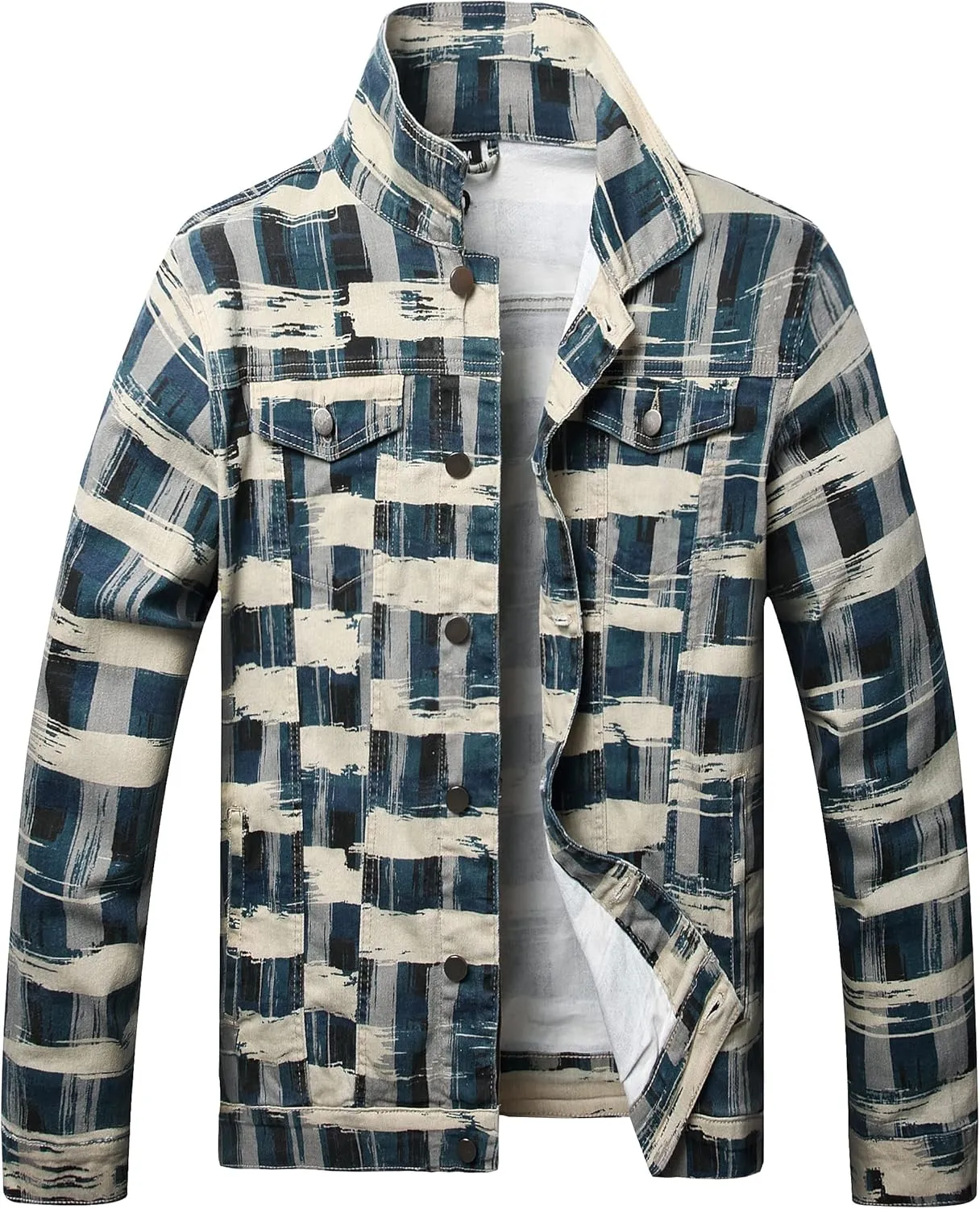 Distressed Slim Denim Jacket