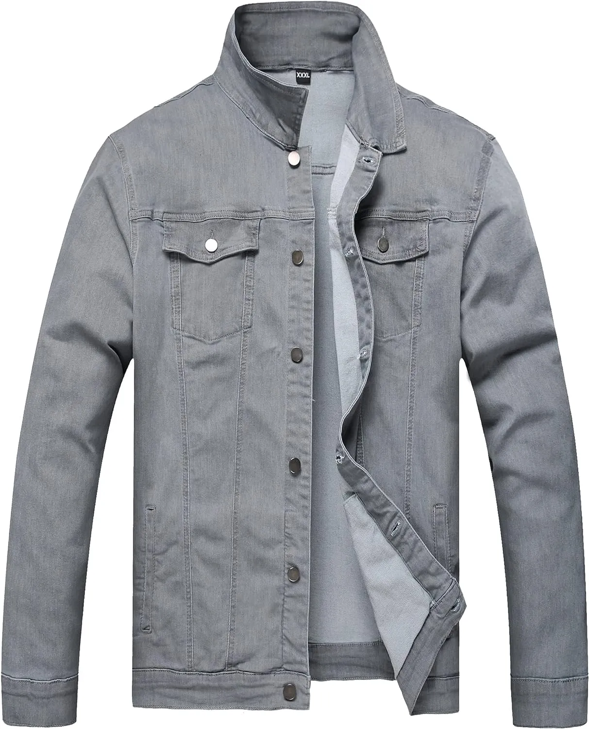 Distressed Slim Denim Jacket