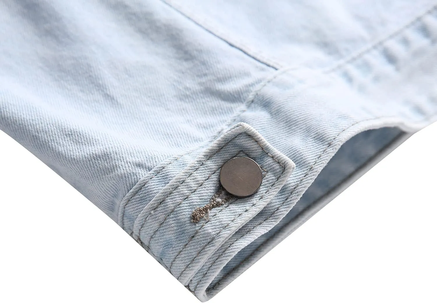 Distressed Slim Denim Jacket