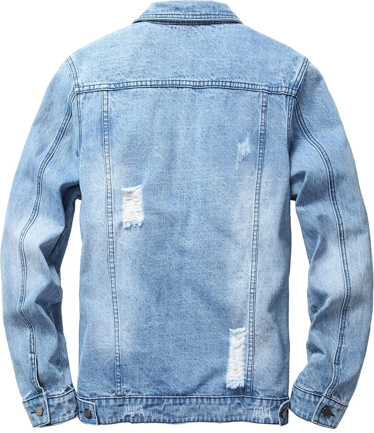 Distressed Slim Denim Jacket
