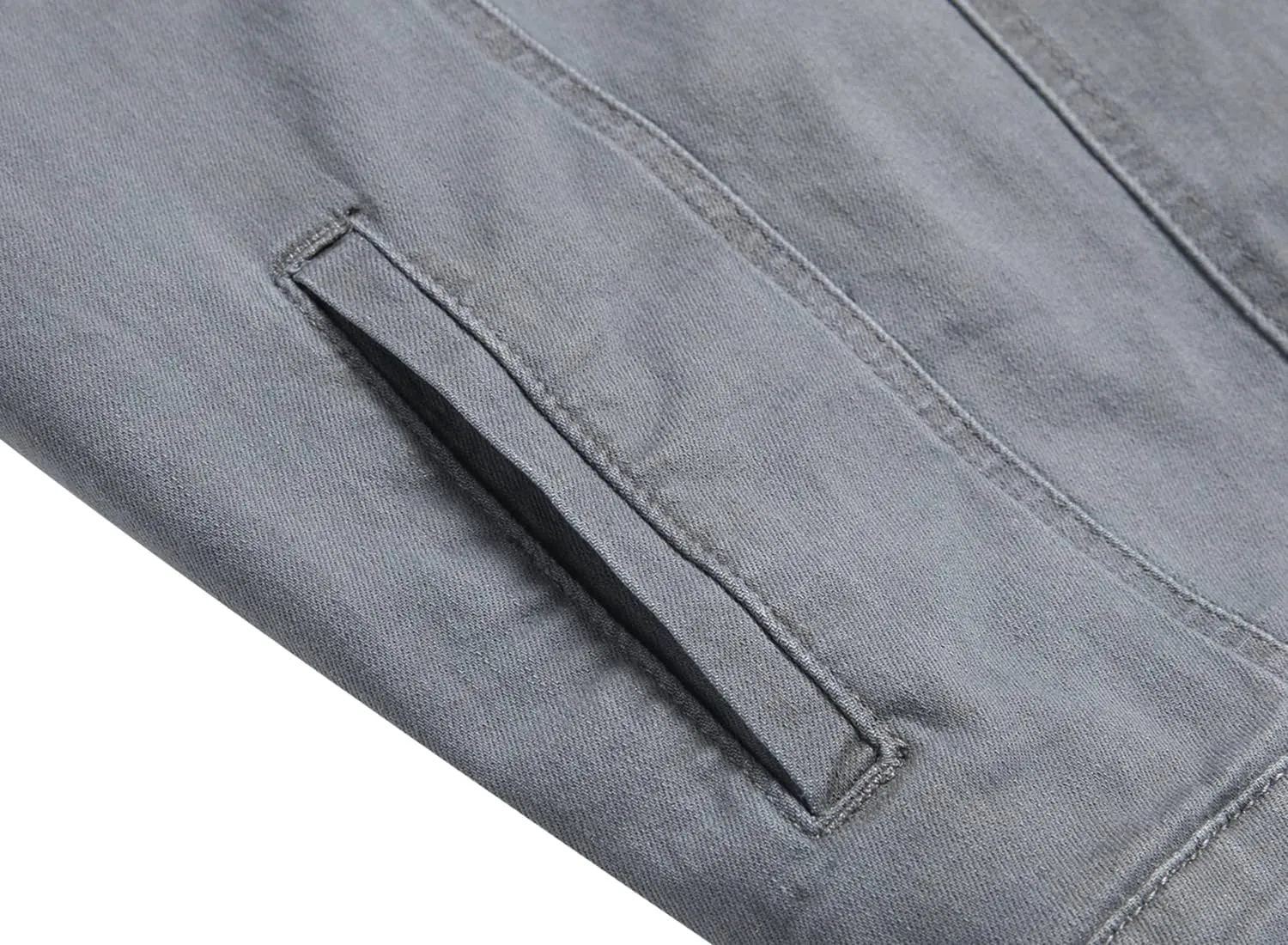 Distressed Slim Denim Jacket