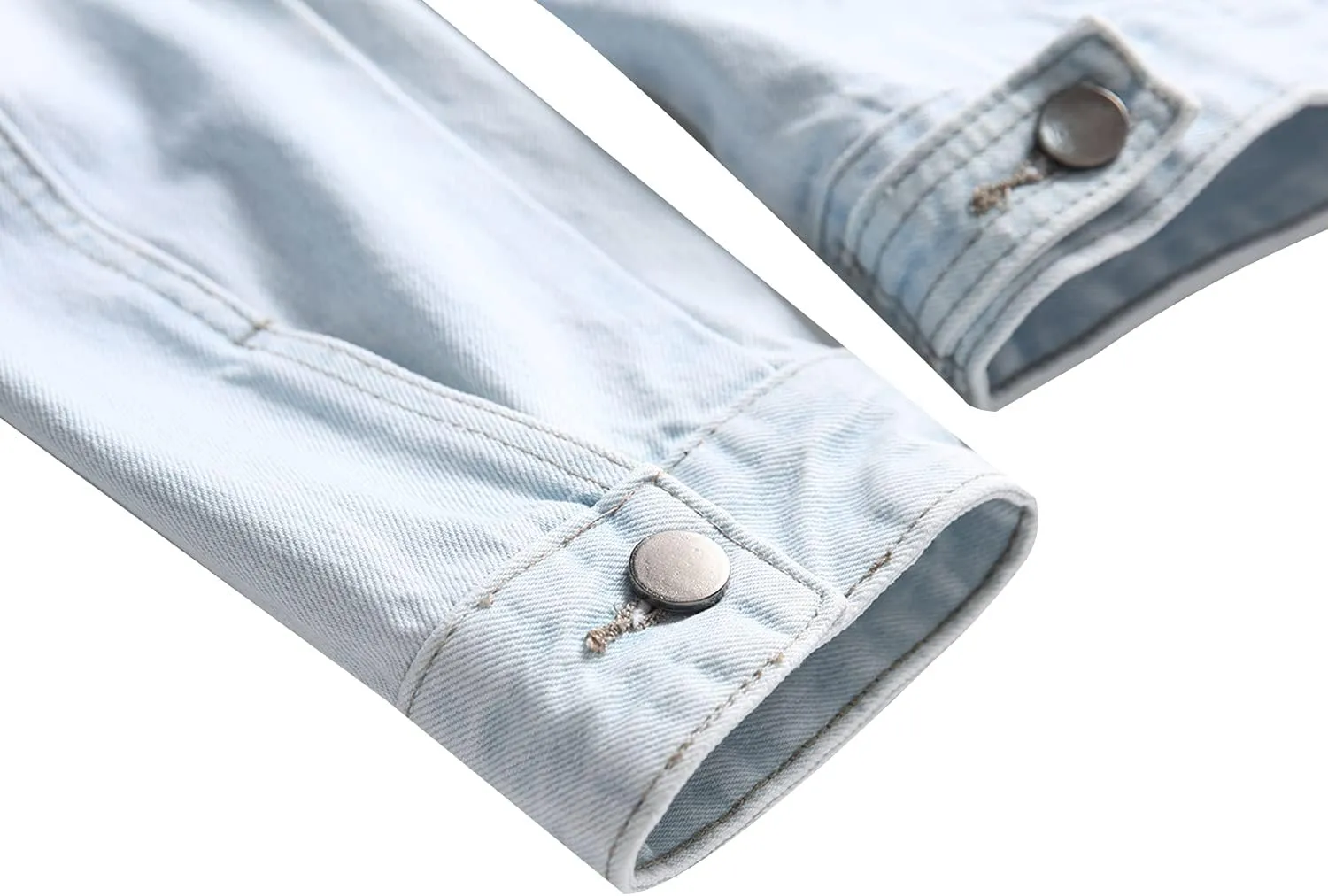 Distressed Slim Denim Jacket