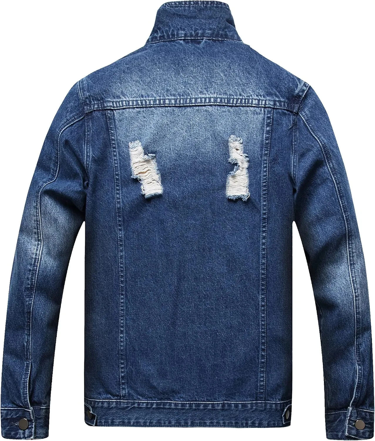 Distressed Slim Denim Jacket