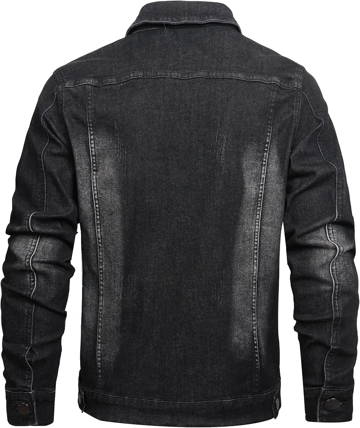 Distressed Slim Denim Jacket
