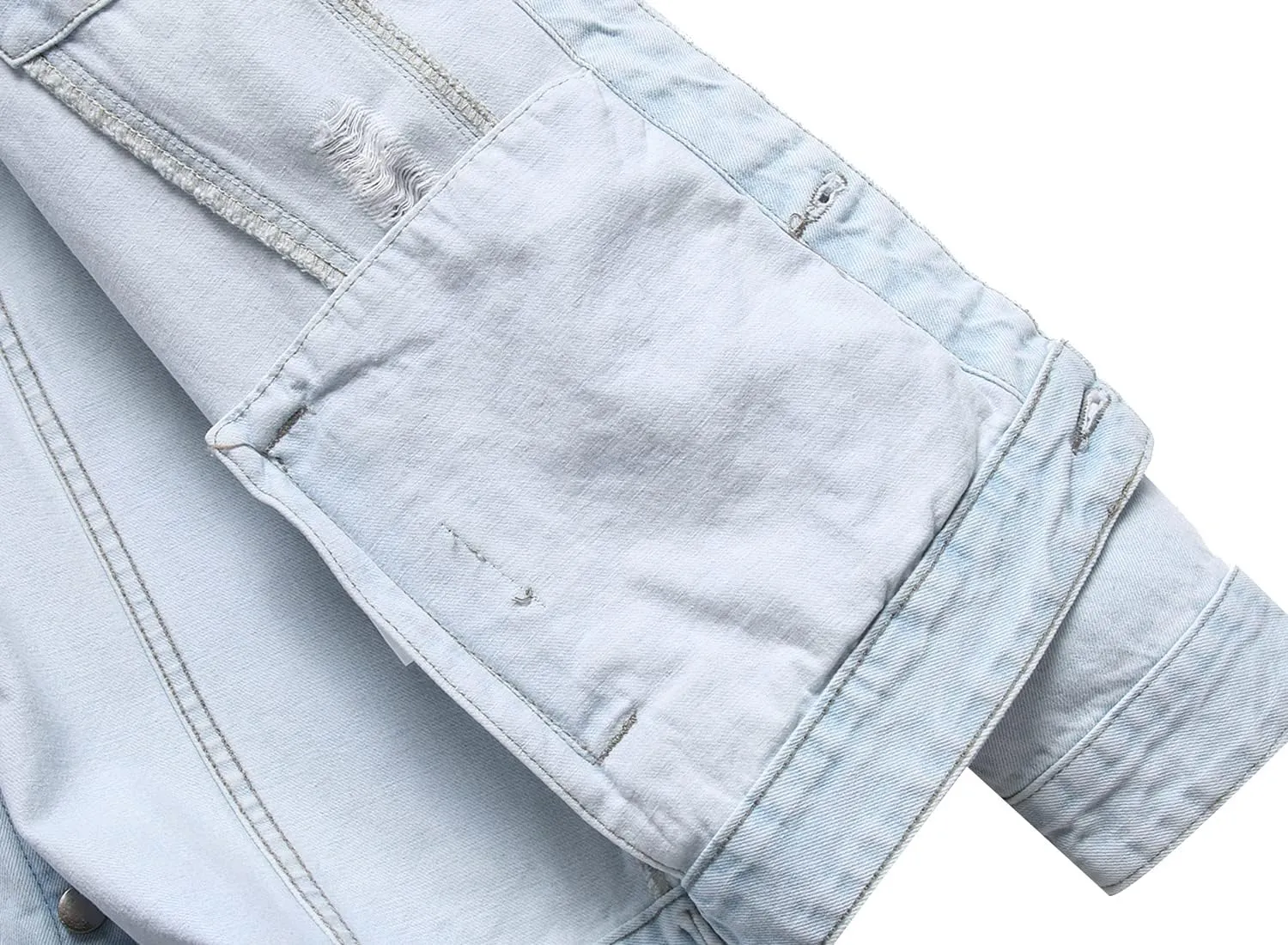 Distressed Slim Denim Jacket