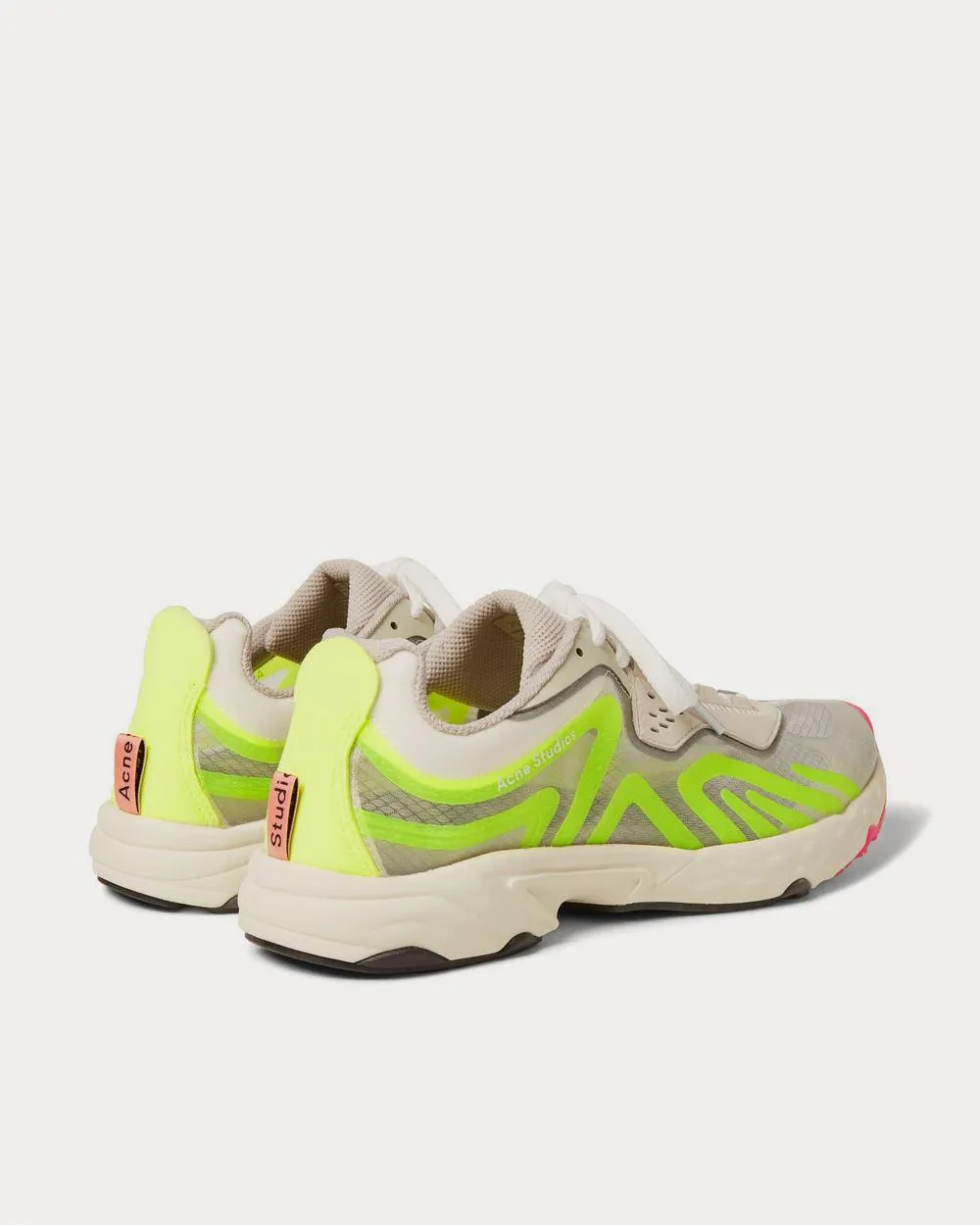 Faux Suede- and Rubber-Trimmed Ripstop  Light gray low top sneakers