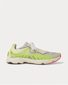 Faux Suede- and Rubber-Trimmed Ripstop  Light gray low top sneakers